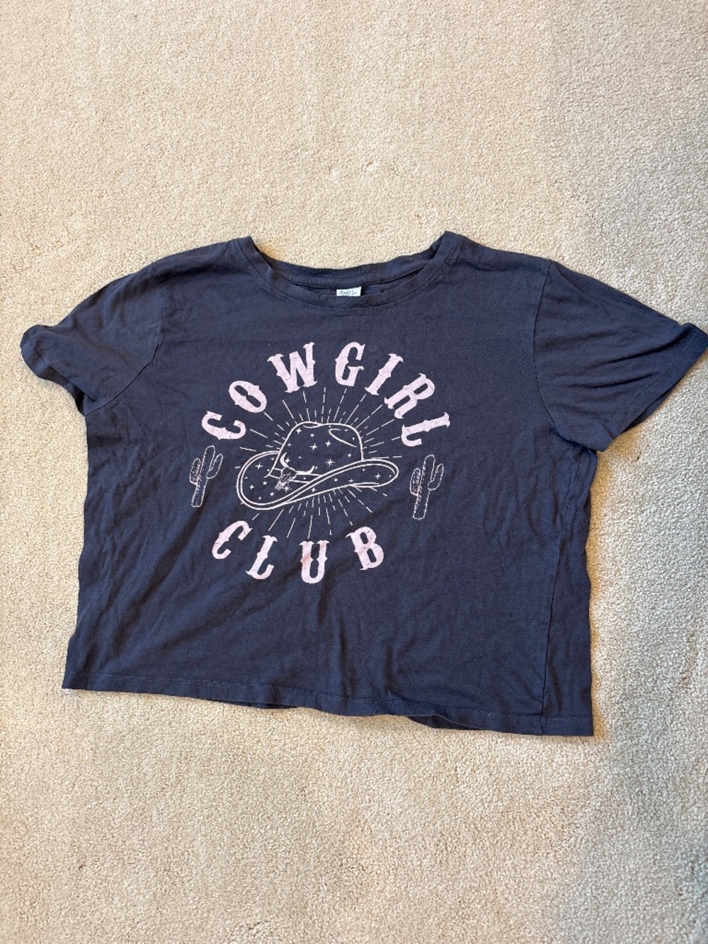 Angel energy cropped tee size medium
